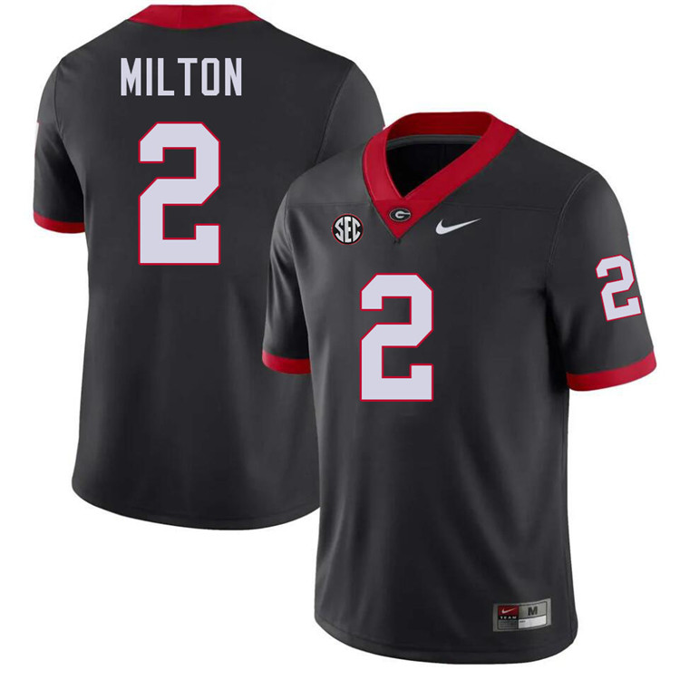 Kendall Milton Georgia Jersey,University Of Georgia Bulldogs Football Jersey,Uniforms,Gears-Black